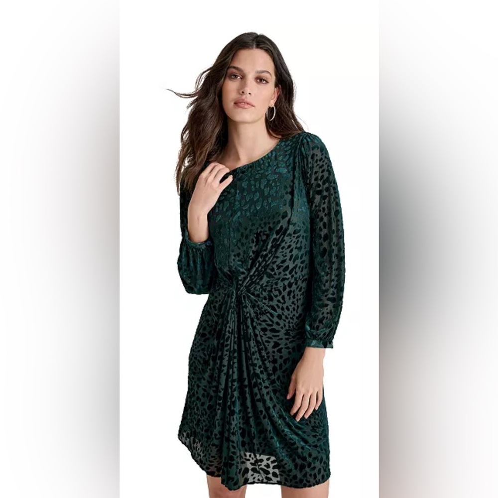 DKNY Leopard Dress size 6P BNWOT